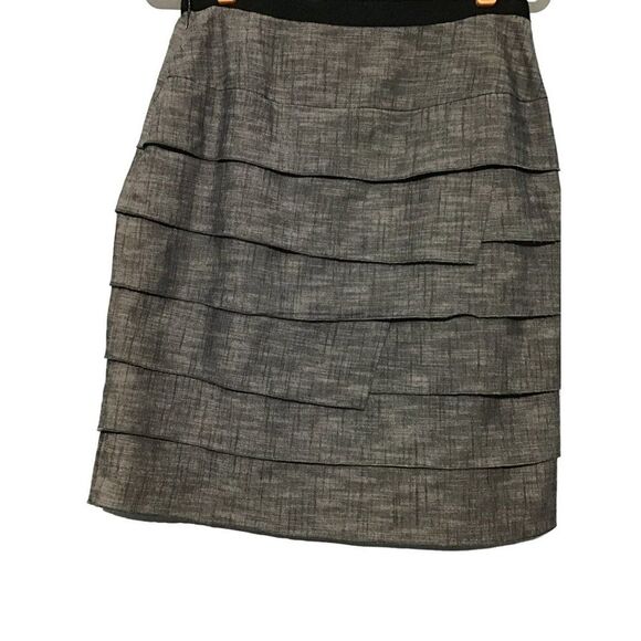 Cato Black Tiered Mini Skirt Size 6 - Picture 5 of 11